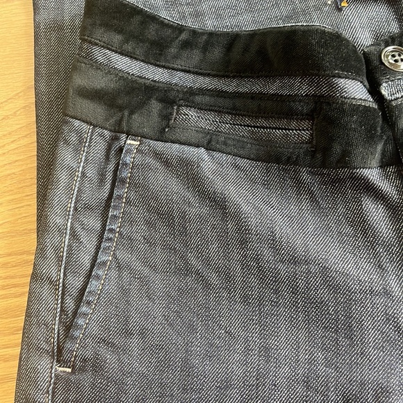 7 For All Mankind Wide Leg Bootcut Denim Trouser Jeans 27 Velvet Waist Accent - Picture 8 of 15